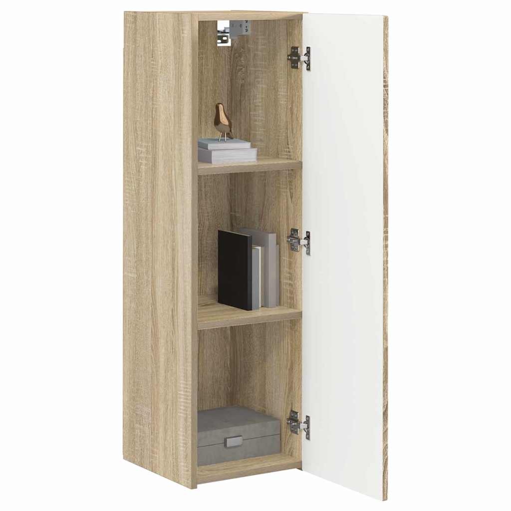 VidaXL TV Wandkast Wandgemonteerd Sonoma 30 x 31 x 100 cm Bewerkt hout