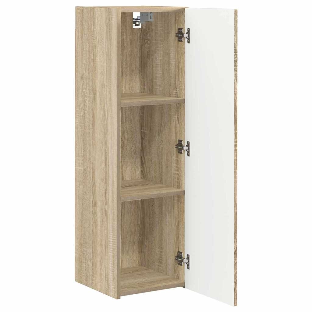VidaXL TV Wandkast Wandgemonteerd Sonoma 30 x 31 x 100 cm Bewerkt hout