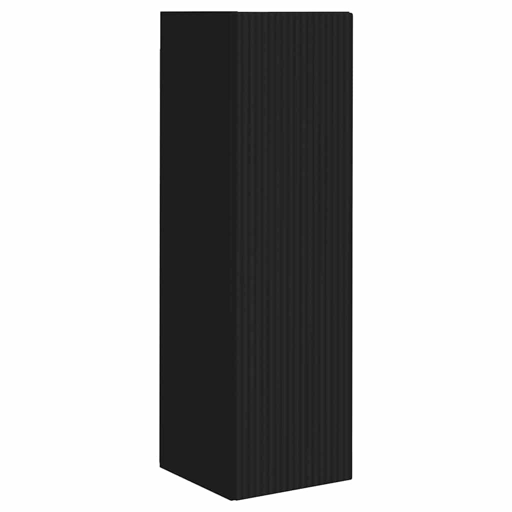 VidaXL TV Wandkast Wandgemonteerd Zwart 30 x 31 x 100 cm Bewerkt hout