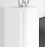 VidaXL TV Wandkast 2 pcs Wit 30 x 31 x 100 cm Bewerkt hout