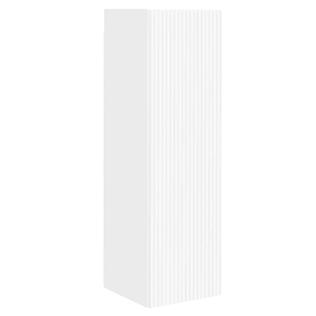 VidaXL TV Wandkast Wandgemonteerd Wit 30 x 31 x 100 cm Bewerkt hout