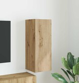 VidaXL TV Wandkast Ambachtelijk eiken 30 x 31 x 80 cm Bewerkt hout