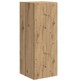 VidaXL TV Wandkast Ambachtelijk eiken 30 x 31 x 80 cm Bewerkt hout