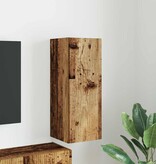 VidaXL TV Wandkast Oud Hout 30 x 31 x 80 cm Bewerkt hout