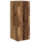 VidaXL TV Wandkast Oud Hout 30 x 31 x 80 cm Bewerkt hout