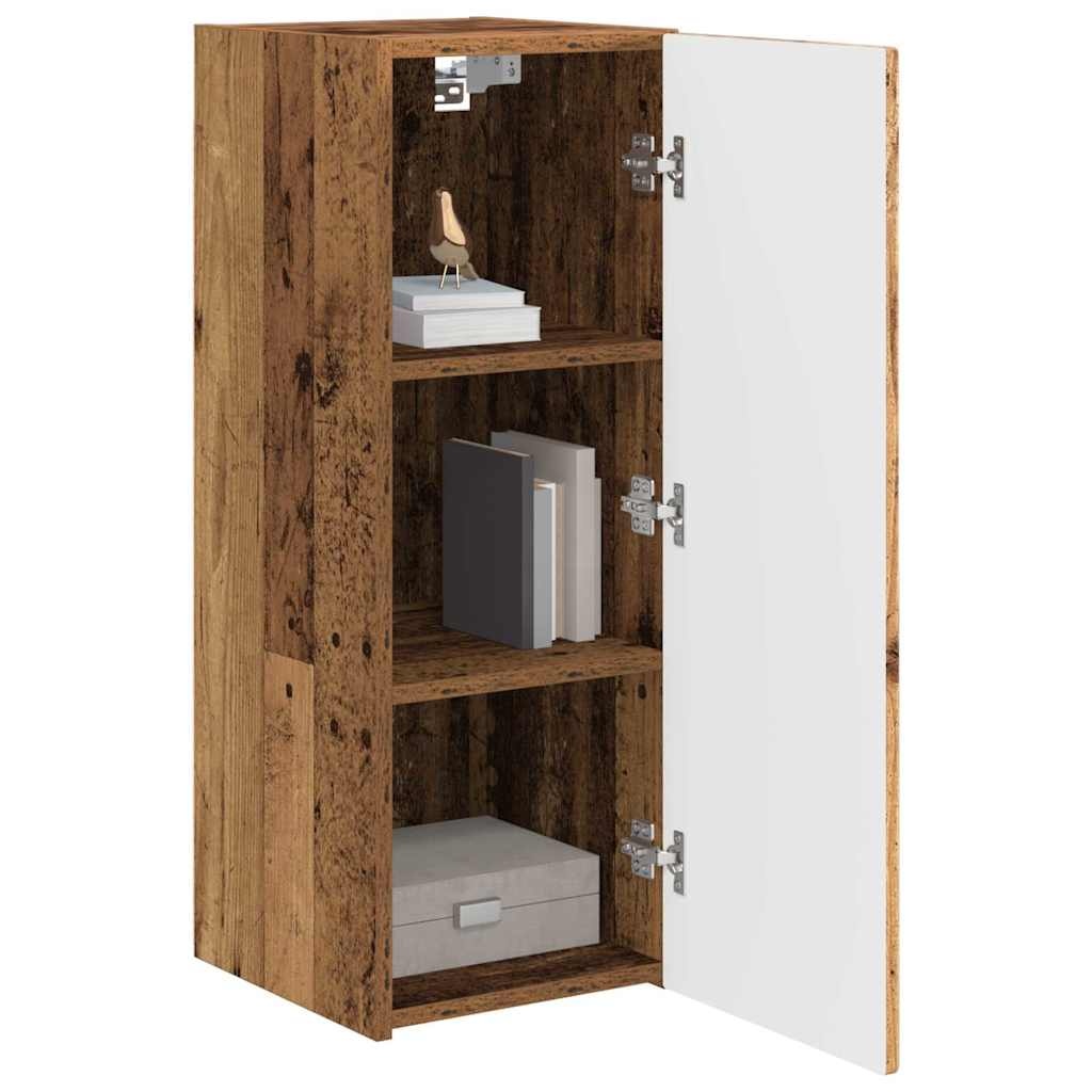 VidaXL TV Wandkast Oud Hout 30 x 31 x 80 cm Bewerkt hout