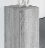 VidaXL TV Wandkast Grijs Sonoma 30 x 31 x 80 cm Bewerkt hout
