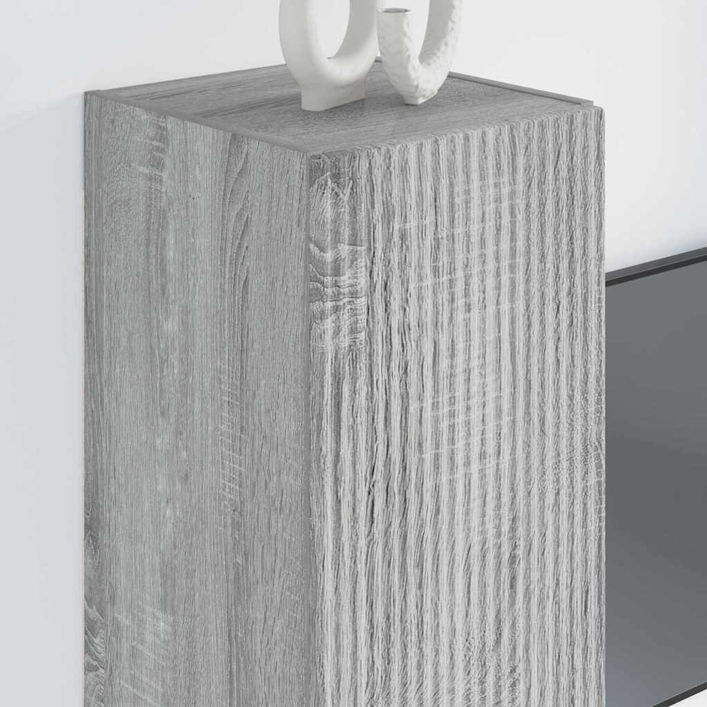 VidaXL TV Wandkast Grijs Sonoma 30 x 31 x 80 cm Bewerkt hout