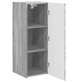 VidaXL TV Wandkast Grijs Sonoma 30 x 31 x 80 cm Bewerkt hout