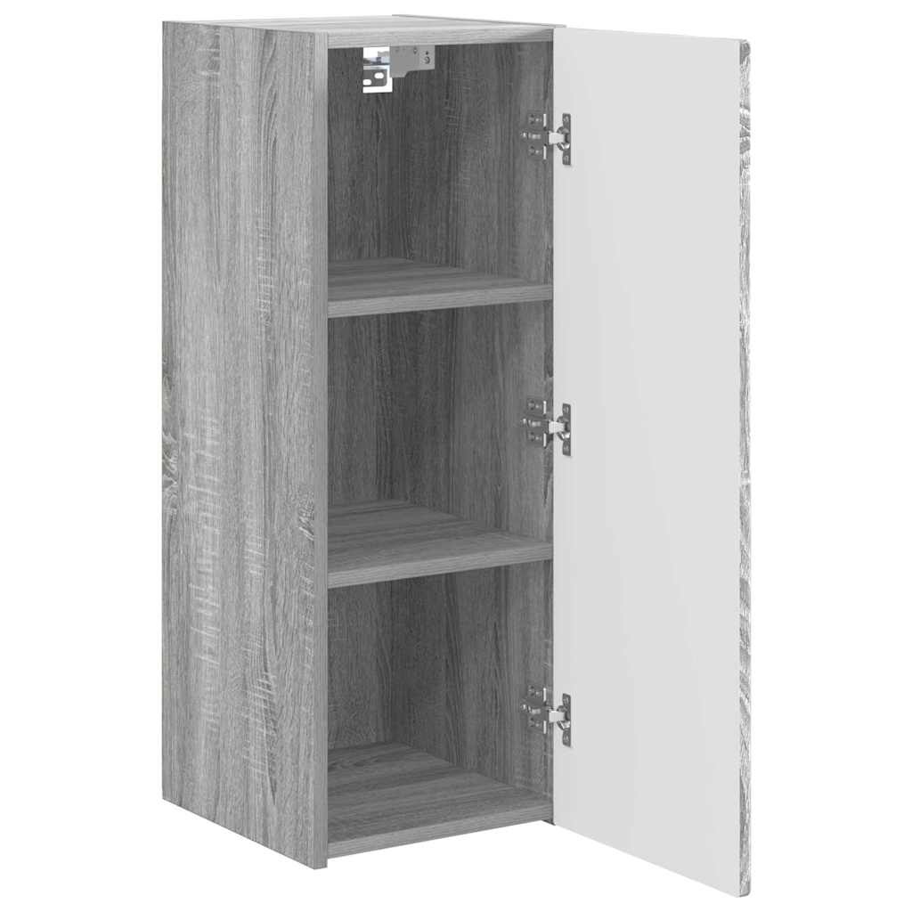 VidaXL TV Wandkast Grijs Sonoma 30 x 31 x 80 cm Bewerkt hout