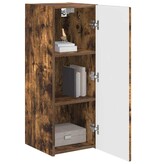 VidaXL TV Wandkast 2 pcs Gerookt eiken 30 x 31 x 80 cm Bewerkt hout