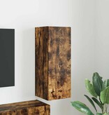 VidaXL TV Wandkast Gerookt eiken 30 x 31 x 80 cm Bewerkt hout