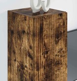 VidaXL TV Wandkast Gerookt eiken 30 x 31 x 80 cm Bewerkt hout