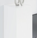 VidaXL TV Wandkast Glanzend Wit 30 x 31 x 80 cm Bewerkt hout