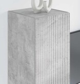 VidaXL TV Wandkast 2 pcs Beton 30 x 31 x 80 cm Bewerkt hout