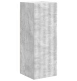VidaXL TV Wandkast 2 pcs Beton 30 x 31 x 80 cm Bewerkt hout