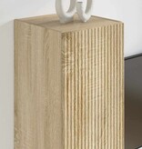 VidaXL TV Wandkast 2 pcs Sonoma 30 x 31 x 80 cm Bewerkt hout