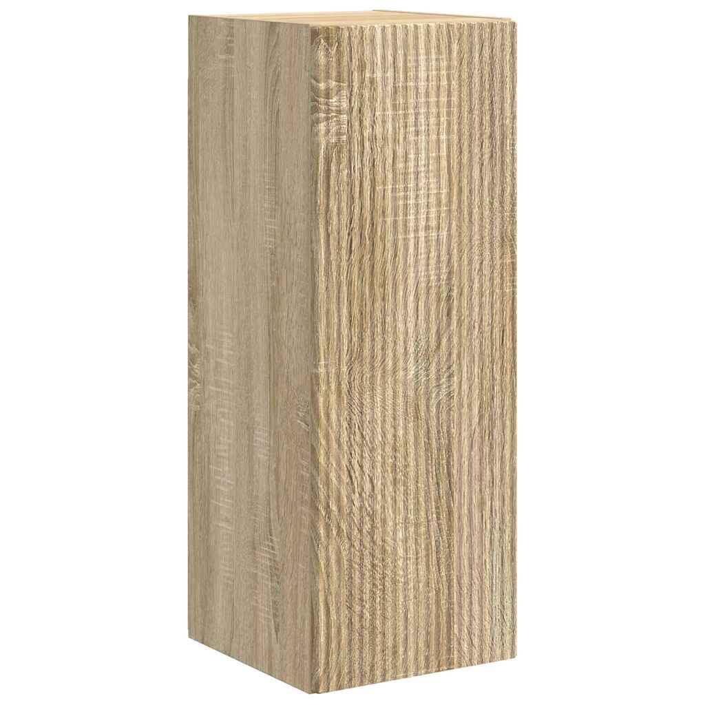 VidaXL TV Wandkast Wandgemonteerd Sonoma 30 x 31 x 80 cm Bewerkt hout