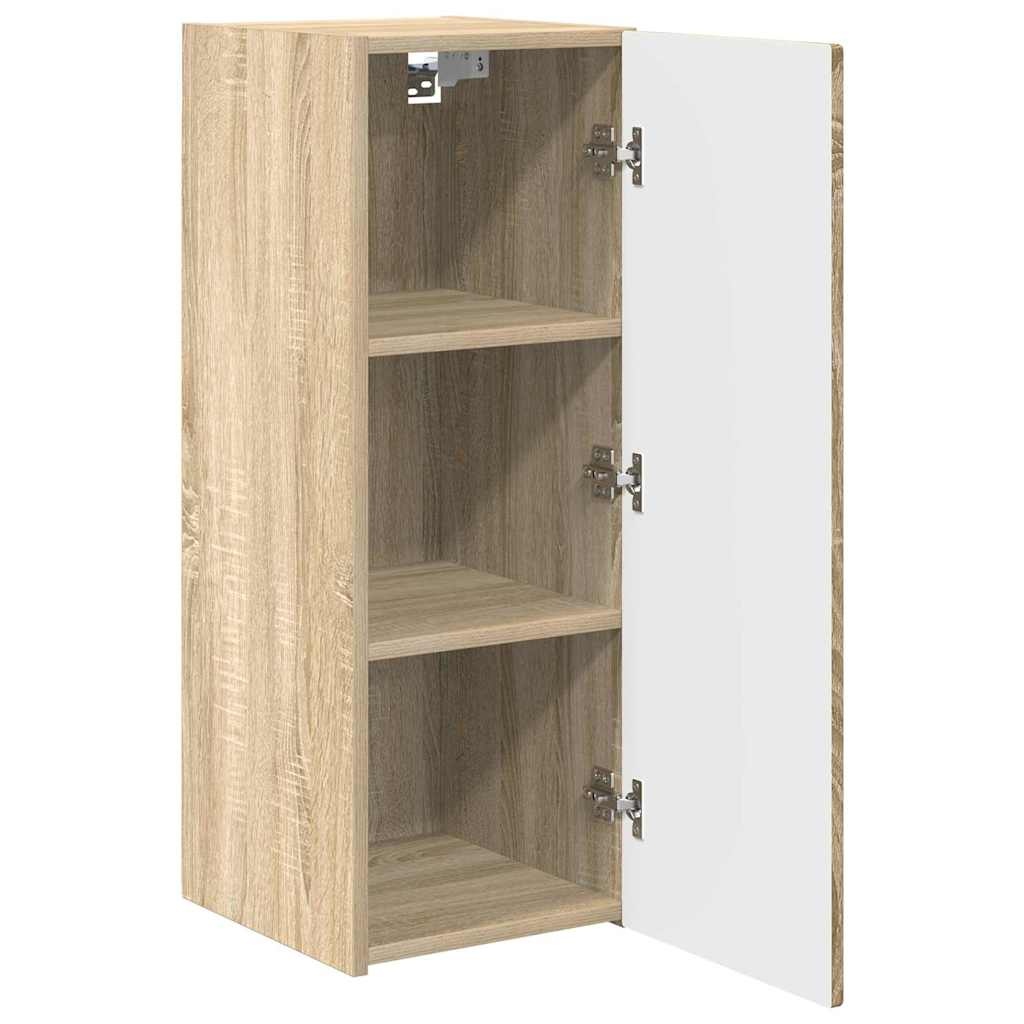 VidaXL TV Wandkast Wandgemonteerd Sonoma 30 x 31 x 80 cm Bewerkt hout