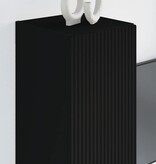 VidaXL TV Wandkast 2 pcs Zwart 30 x 31 x 80 cm Bewerkt hout