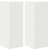 VidaXL TV Wandkast 2 pcs Wit 30 x 31 x 80 cm Bewerkt hout