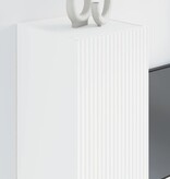 VidaXL TV Wandkast 2 pcs Wit 30 x 31 x 80 cm Bewerkt hout