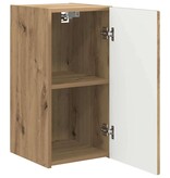 VidaXL TV Wandkast Ambachtelijk eiken 30 x 31 x 60 cm Bewerkt hout