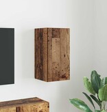 VidaXL TV Wandkast Oud Hout 30 x 31 x 60 cm Bewerkt hout