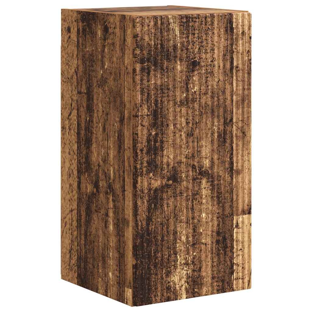 VidaXL TV Wandkast Oud Hout 30 x 31 x 60 cm Bewerkt hout