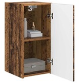 VidaXL TV Wandkast Oud Hout 30 x 31 x 60 cm Bewerkt hout