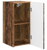 VidaXL TV Wandkast Oud Hout 30 x 31 x 60 cm Bewerkt hout