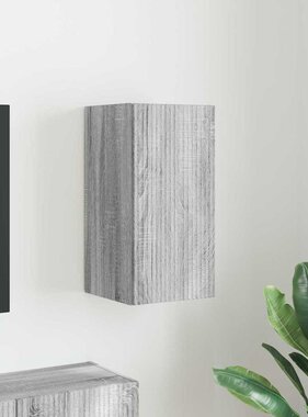 VidaXL TV Wandkast Grijs Sonoma 30 x 31 x 60 cm Bewerkt hout