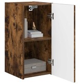 VidaXL TV Wandkast 2 pcs Gerookt eiken 30 x 31 x 60 cm Bewerkt hout