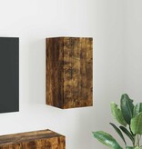 VidaXL TV Wandkast Gerookt eiken 30 x 31 x 60 cm Bewerkt hout