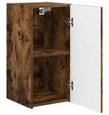 VidaXL TV Wandkast Gerookt eiken 30 x 31 x 60 cm Bewerkt hout