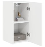 VidaXL TV Wandkast 2 pcs Glanzend Wit 30 x 31 x 60 cm Bewerkt hout