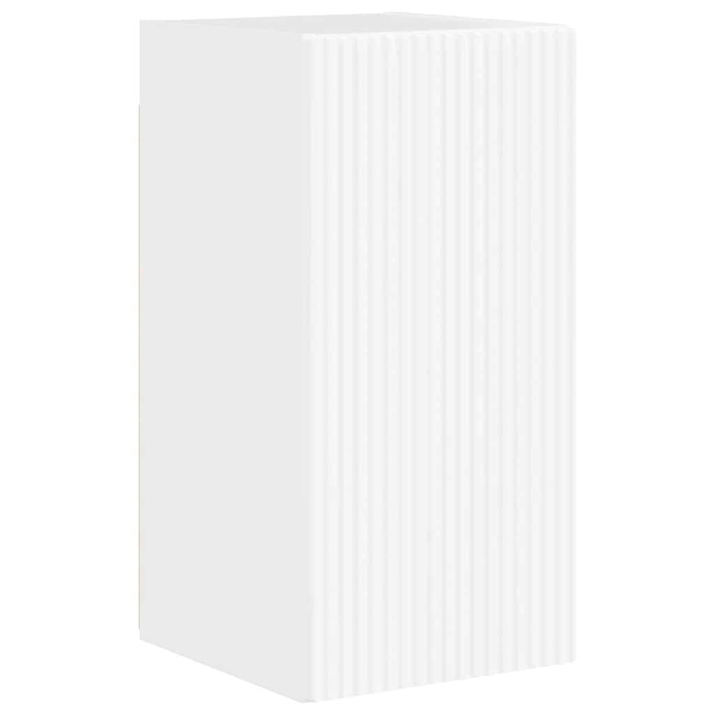 VidaXL TV Wandkast 2 pcs Glanzend Wit 30 x 31 x 60 cm Bewerkt hout