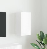 VidaXL TV Wandkast Glanzend Wit 30 x 31 x 60 cm Bewerkt hout