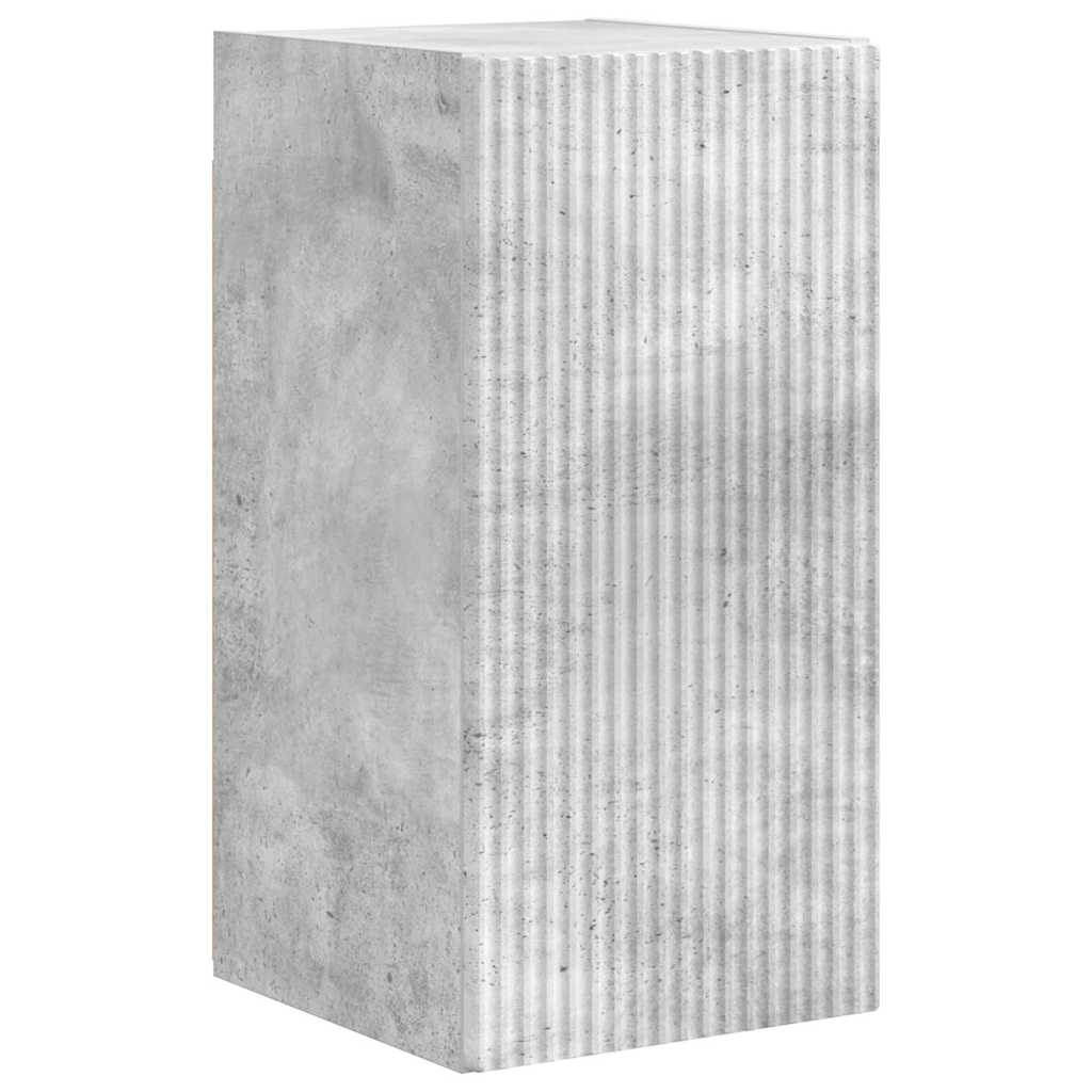 VidaXL TV Wandkast 2 pcs Beton 30 x 31 x 60 cm Bewerkt hout