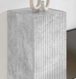 VidaXL TV Wandkast Wandgemonteerd Beton 30 x 31 x 60 cm Bewerkt hout