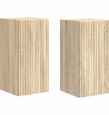 VidaXL TV Wandkast 2 pcs Sonoma 30 x 31 x 60 cm Bewerkt hout