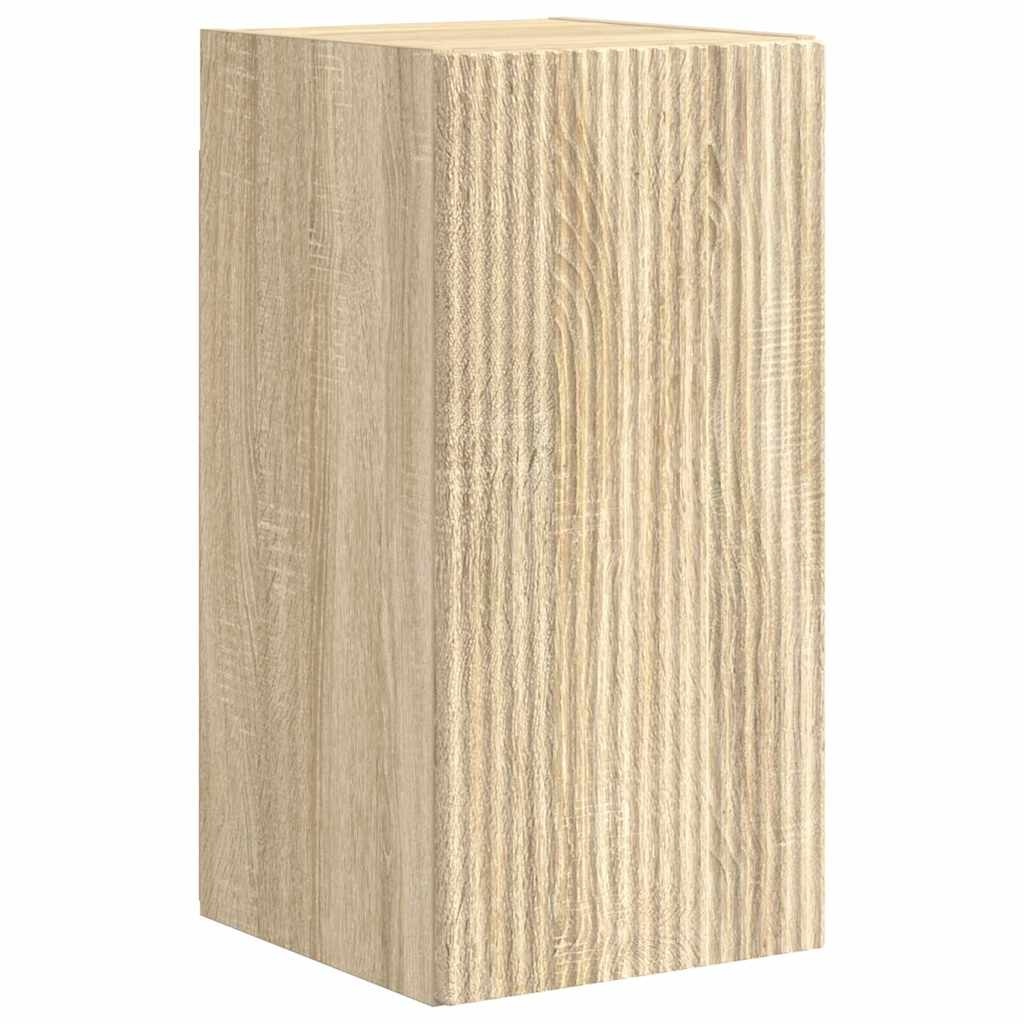 VidaXL TV Wandkast 2 pcs Sonoma 30 x 31 x 60 cm Bewerkt hout