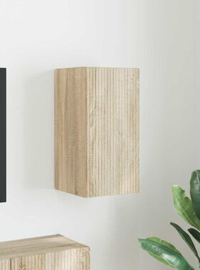 VidaXL TV Wandkast Wandgemonteerd Sonoma 30 x 31 x 60 cm Bewerkt hout