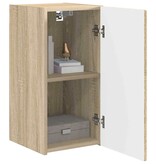 VidaXL TV Wandkast Wandgemonteerd Sonoma 30 x 31 x 60 cm Bewerkt hout