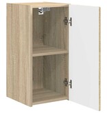 VidaXL TV Wandkast Wandgemonteerd Sonoma 30 x 31 x 60 cm Bewerkt hout