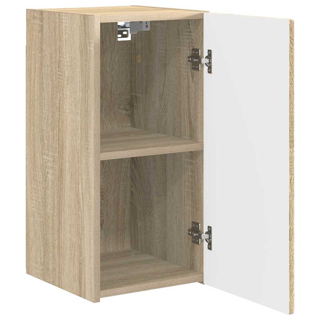 VidaXL TV Wandkast Wandgemonteerd Sonoma 30 x 31 x 60 cm Bewerkt hout