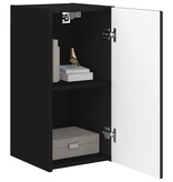 VidaXL TV Wandkast 2 pcs Zwart 30 x 31 x 60 cm Bewerkt hout