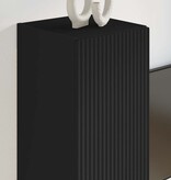 VidaXL TV Wandkast Wandgemonteerd Zwart 30 x 31 x 60 cm Bewerkt hout