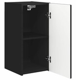 VidaXL TV Wandkast Wandgemonteerd Zwart 30 x 31 x 60 cm Bewerkt hout