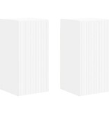 VidaXL TV Wandkast 2 pcs Wit 30 x 31 x 60 cm Bewerkt hout